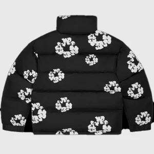 Denim Tears Black Puffer Jacket | Fragment Clothing - View 2