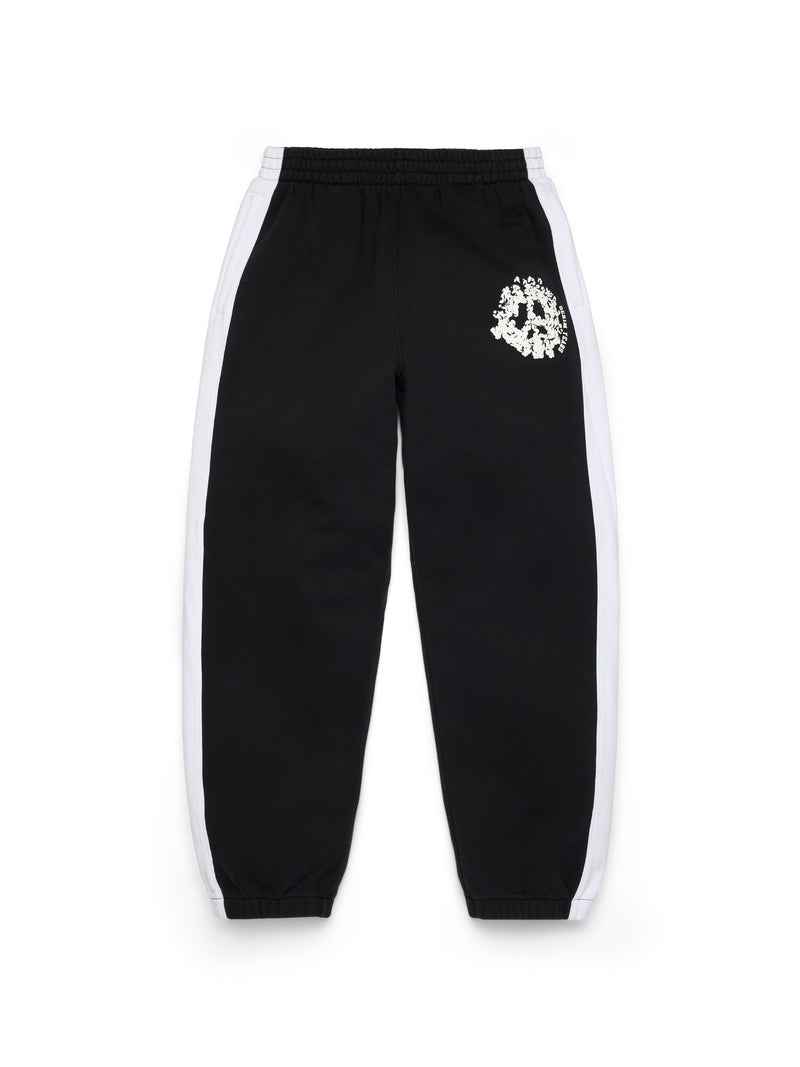 DenimUPaneledSweatpant-Black-Front Denim U Paneled Sweatpant Black | Fragment Clothing