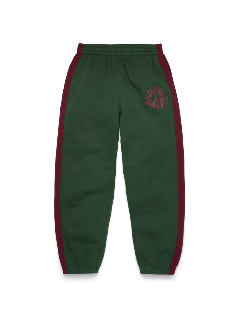 DenimUPaneledSweatpant-Green-Front Denim U Paneled Sweatpant Green | Fragment Clothing