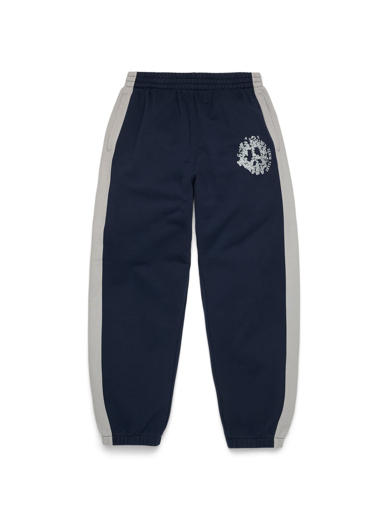 DenimUPaneledSweatpant-Navy-Front Denim U Paneled Sweatpant Navy | Fragment Clothing