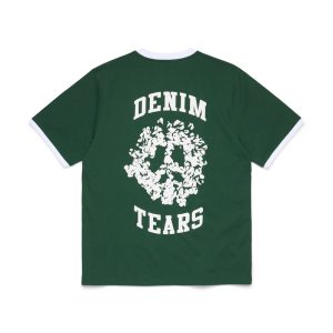 Denim U Ringer Tee Green | Fragment Clothing - View 2