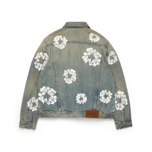 Cotton Wreath Denim Jacket Dirty Wash | Fragment Clothing - View 2
