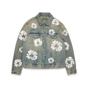 Cotton Wreath Denim Jacket Dirty Wash | Fragment Clothing