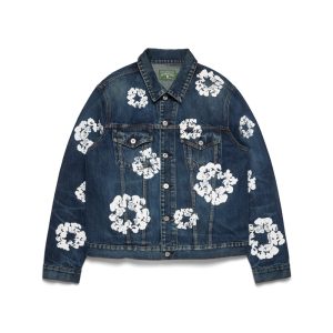 Cotton Wreath Denim Jacket Dark Wash | Fragment Clothing