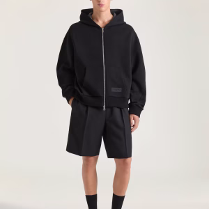 Givenchy Couture Seam zipped hoodie in scuba | Fragment Clothing