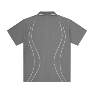 Island Pique Polo Shirt [grey] (2) | Fragment Clothing