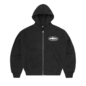 Island Puff Print ZIP Hoodie [black] | Fragment Clothing