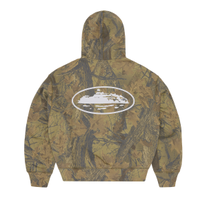 Island Puff Print ZIP Hoodie [forest Camo] | Fragment Clothing - View 2