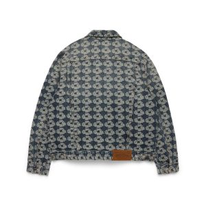 Jacquard Wreath Denim Jacket | Fragment Clothing - View 2