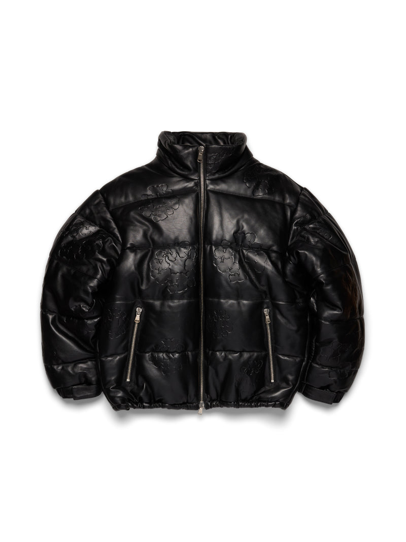 Embossed Leather Wreath Puffer Black Embossed Leather Wreath Puffer Black | Fragment Clothing