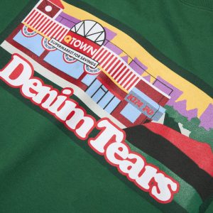Liberty Rock Skyline Tee Green | Fragment Clothing - View 2