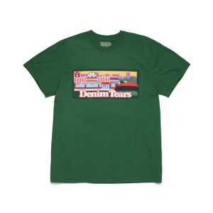 Liberty Rock Skyline Tee Green | Fragment Clothing