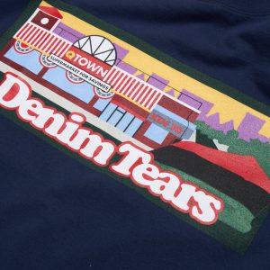 Liberty Rock Skyline Tee Navy | Fragment Clothing - View 2