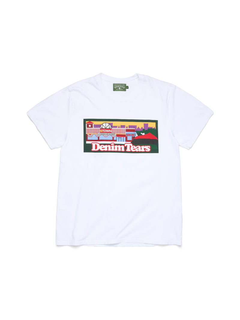 LLTearsSSTee-White-Front Liberty Rock Skyline Tee White | Fragment Clothing