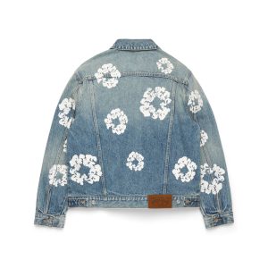Cotton Wreath Denim Jacket Light Wash | Fragment Clothing - View 2