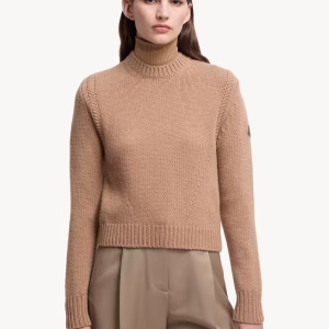 Moncler Beige Wool & Cashmere Sweater | Fragment Clothing - View 2