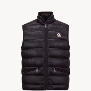 Moncler Black Gui Packable Down Gilet | Fragment Clothing