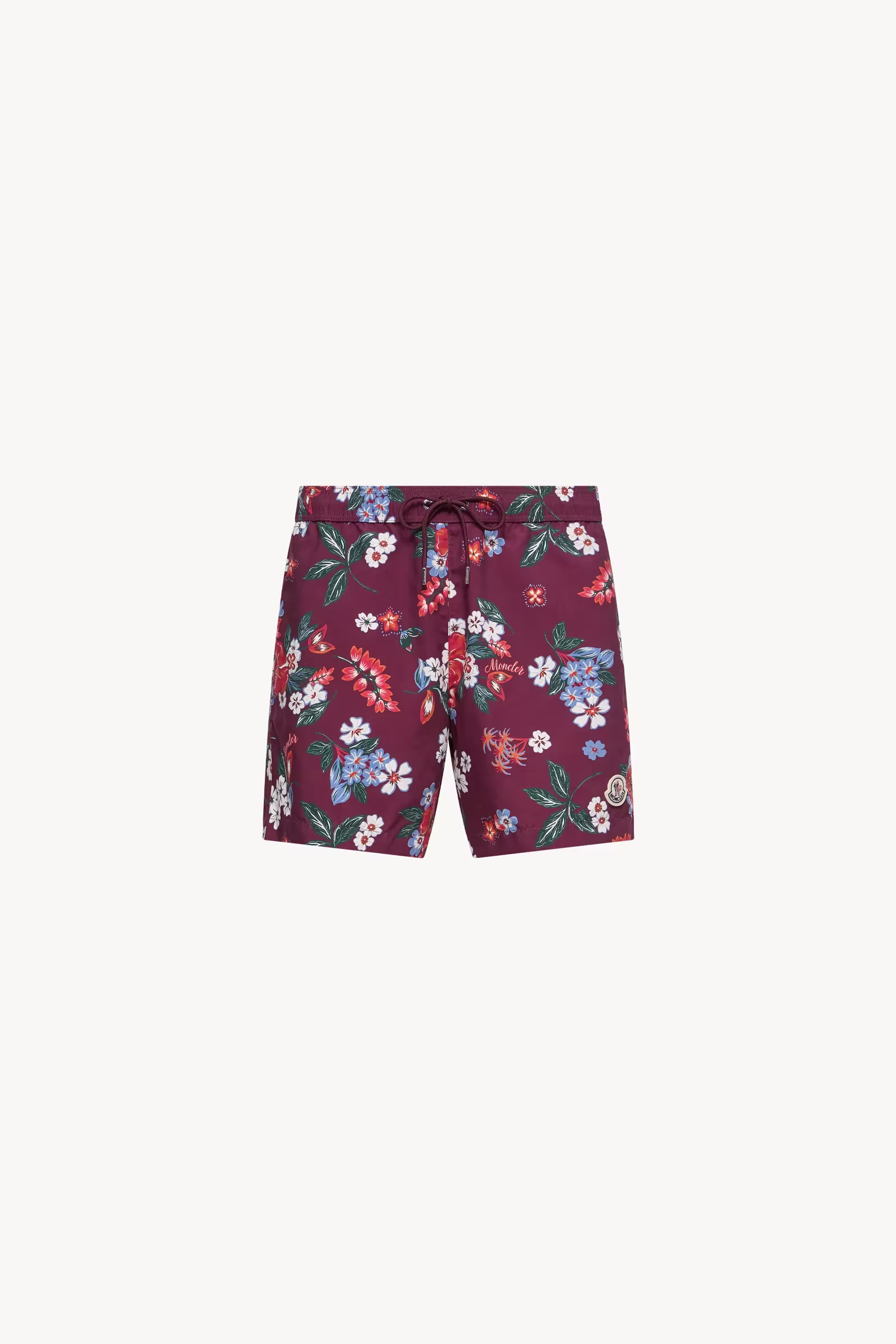 Moncler Burdundy Floral Print Swim Shorts Moncler Burdundy Floral Print Swim Shorts | Fragment Clothing