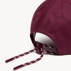 Moncler Burdundy Logo Cotton Gabardine Baseball Cap | Fragment Clothing - View 2
