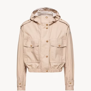 Moncler Carex Hooded Cotton Blend Poplin Jacket | Fragment Clothing