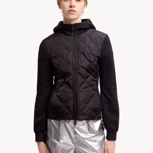 Moncler Cotton Fleece Padded Zip-Up Hoodie | Fragment Clothing - View 2