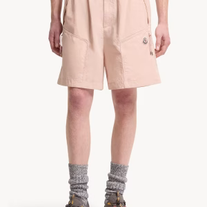 Moncler Cotton Poplin Bermuda Shorts | Fragment Clothing - View 2