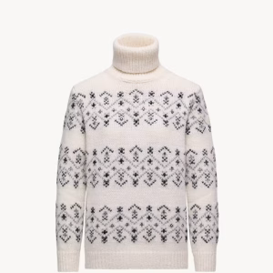 Moncler Crystal-Embroidered Alpaca & Wool Blend Turtleneck Sweater | Fragment Clothing