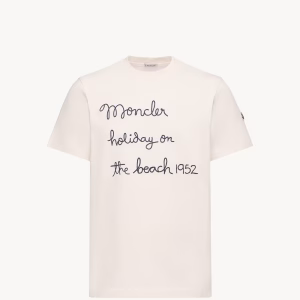 Moncler Embroidered Cotton T-Shirt | Fragment Clothing