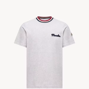 Moncler Embroidered Logo Cotton T-Shirt | Fragment Clothing