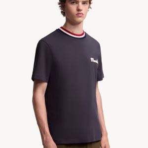 Moncler Embroidered Logo Cotton T-Shirt | Fragment Clothing - View 2