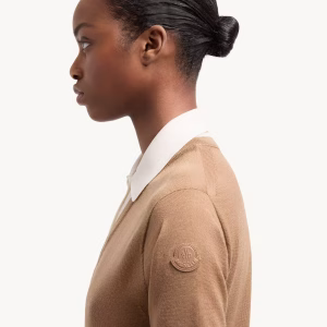 Moncler Layered Wool Polo Shirt | Fragment Clothing - View 2