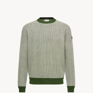 Moncler Leather Logo Cotton Sweater | Fragment Clothing