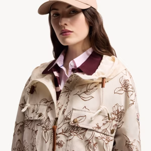 Moncler Light Beige Logo Cotton Gabardine Baseball Cap | Fragment Clothing - View 2
