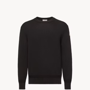 Moncler Logo Patch Cotton Sweater | Fragment Clothing