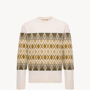 Moncler Rhombus Pattern Wool Sweater | Fragment Clothing