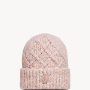 Moncler Rose Pink  Alpaca Blend Beanie | Fragment Clothing