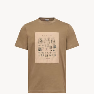 Moncler Safari Wardrobe Print Cotton T-Shirt | Fragment Clothing