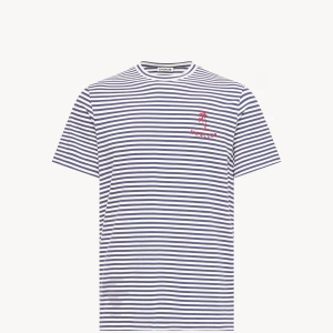Moncler Striped Cotton & Modal Blend T-Shirt | Fragment Clothing