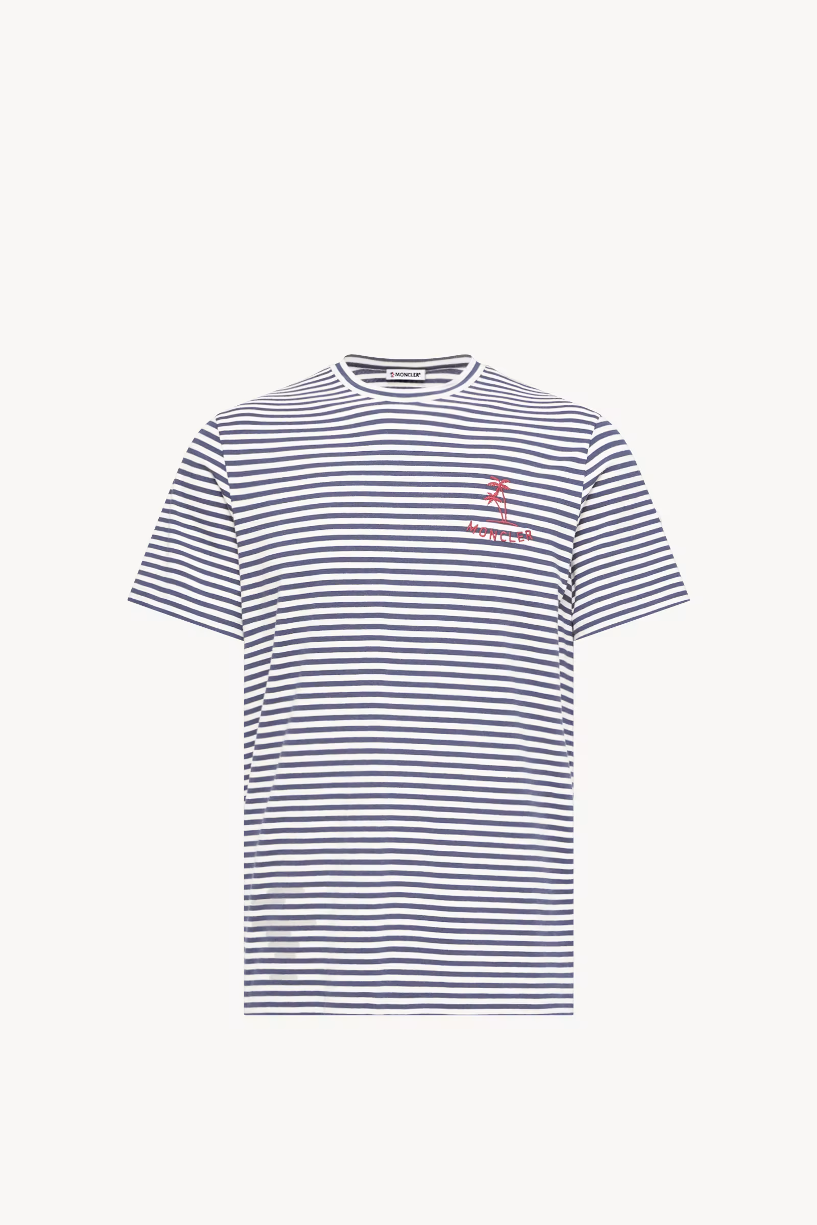 Moncler Striped Cotton & Modal Blend T-Shirt Moncler Striped Cotton & Modal Blend T-Shirt | Fragment Clothing