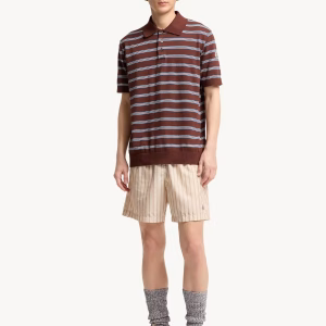 Moncler Striped Cotton Polo Shirt3 | Fragment Clothing