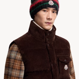Moncler Striped Mohair Beanie1 | Fragment Clothing