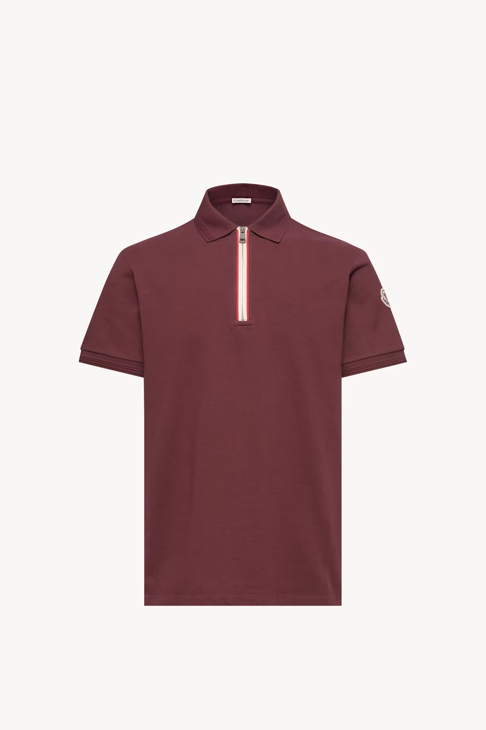 Moncler Tricolor-Trimmed Cotton Polo Shirt Moncler Tricolor-Trimmed Cotton Polo Shirt | Fragment Clothing