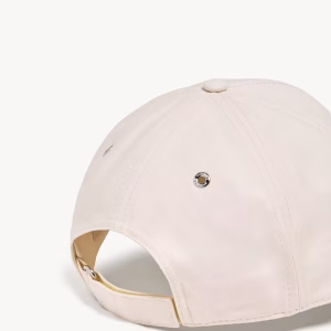 Moncler White Ivory Gabardine Baseball Cap | Fragment Clothing - View 2