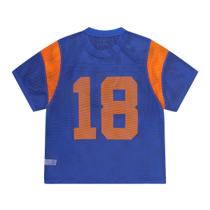 Open Mesh Panel Jersey [blueorange] (2) | Fragment Clothing