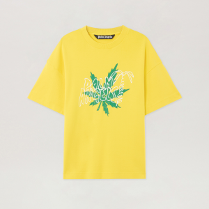Palm Leaf T-Shirt Yellow Green | Fragment Clothing