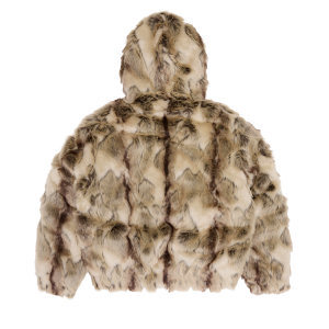Pelt Hooded Fur Jacket [fawn] (2) | Fragment Clothing