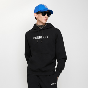 Slim Fit Logo Cotton Hoodie | Fragment Clothing - View 2