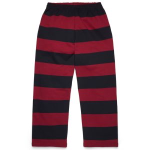 Striped Crest Open Hem Sweatpant Red/Navy | Fragment Clothing - View 2