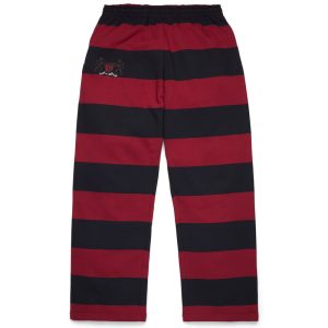 Striped Crest Open Hem Sweatpant Red/Navy | Fragment Clothing