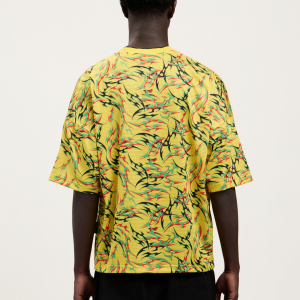 Tribal Allover Palm Sport T-Shirt Yellow | Fragment Clothing - View 2